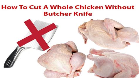 How To Cut A Whole Chicken In 2 Minutes With Regular Knife Youtube