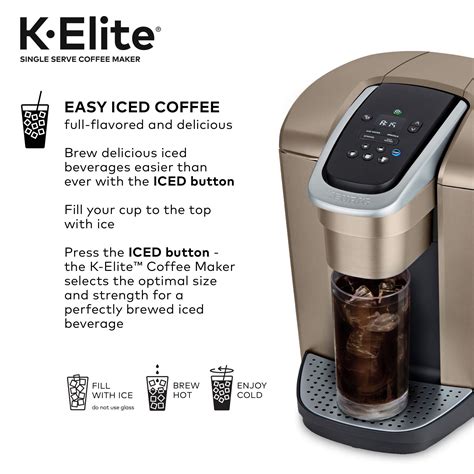 Keurig K Elite Single Serve K Cup Pod Coffee Maker Brushed Copper 5000203821 Best Buy Ph