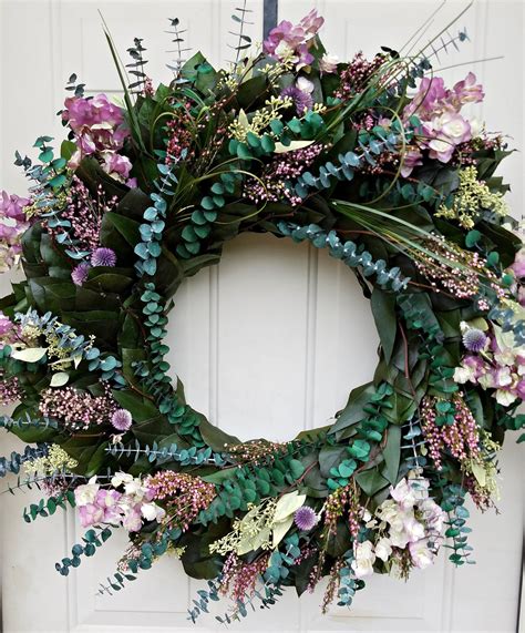 Large Preserved Eucalyptus Wreath Wreath 30 Inches Etsy Dried