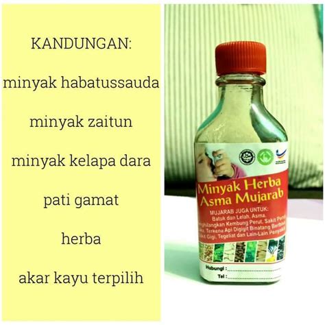 Adakah minyak herba asma ini sesuai untuk bayi atau orang tua? PROMOSI MURAH MINYAK HERBA ASMA MUJARAB ORIGINAL ~ PRODUK ...