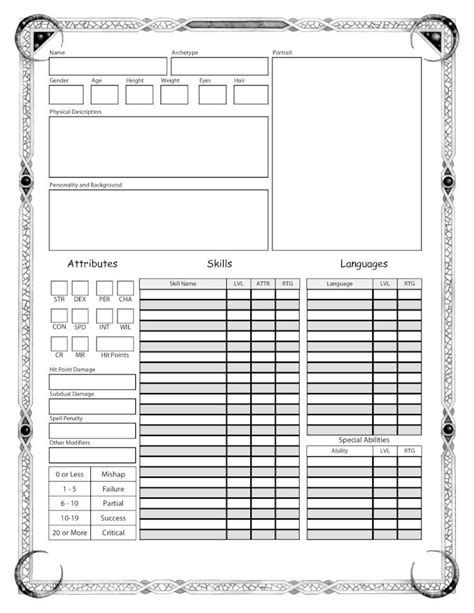 Wfrp 4e Form Fillable Character Sheet Printable Forms Free Online
