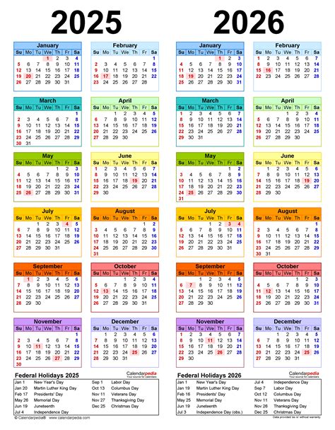 2025 2026 Calendar Printable Free