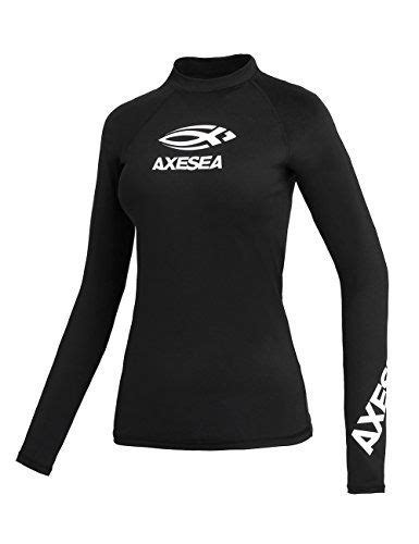 Axesea Women Rash Guard Long Sleeve Active Top Upf 50 Rashguard Swim