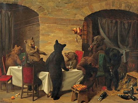 Bear Carousal Painting By William Holbrook Beard Fine Art America