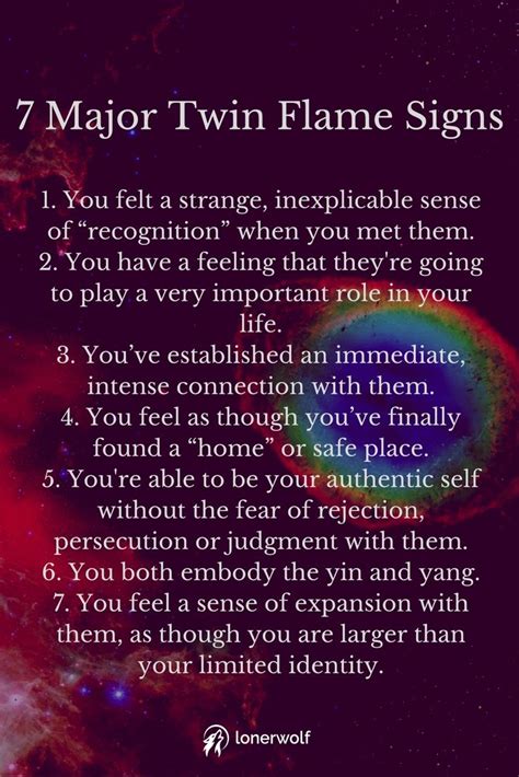 The decision to love is an ongoing one that is continually being repeated consciously. 20 Twin Flame Signs - Who is Your Mirror Soul ...