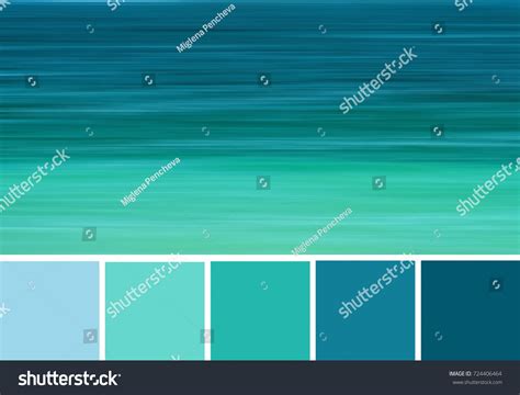 Abstract Blurred Shapes Turquoise Dark Blue Stock Photo 724406464