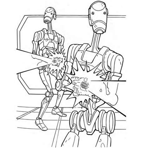 The size of finished model is about 210 (h) x 94 (w) x 153 (d) mm. Battle Droids Coloring Page | Star wars coloring book ...