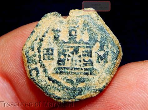 Early Spanish Pirate Coin 1500 S Lion And Castle 2 Maravedis Wd21