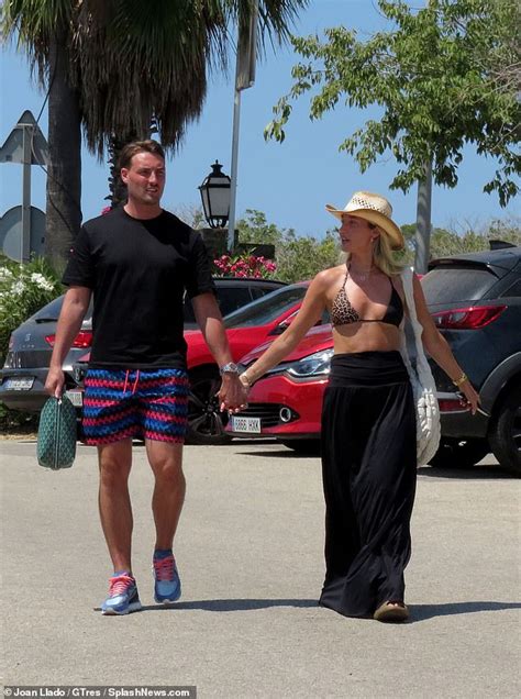 Megan Mckenna Wows In Skimpy Bikini Top As She Strolls Hand In Hand