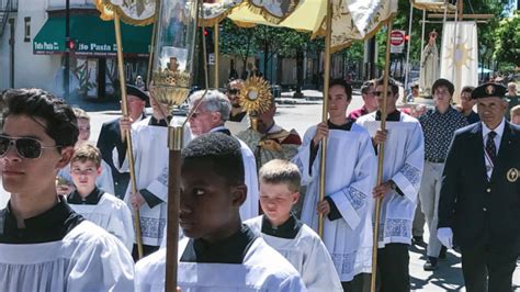 Eucharistic Procession In Madison Wi Traverses Sites Of Looting