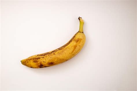Premium Photo Spoiled Banana On A White Background
