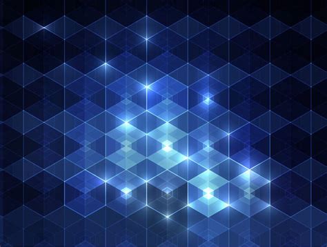 Free Vectors Glowing Blue Triangular Pattern Background The Vector Art