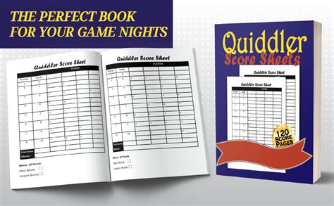 Quiddler Score Sheets 150 Large Score Pads For Scorekeeping Quiddler