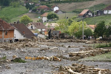 Worst Flooding On Record Across The Balkans In Serbia Stock Editorial