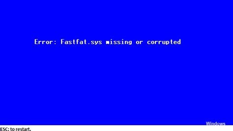 How To Fix Fat File System ‘fastfatsys Error Windows Bulletin