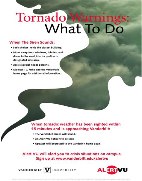 A tornado warning (s.a.m.e code: Tornado-Warning-Notice | Inside 'Dores | Vanderbilt University