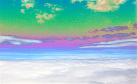 Psychedelic Sky 2 Sherbet Colors View From The Airplane Flickr