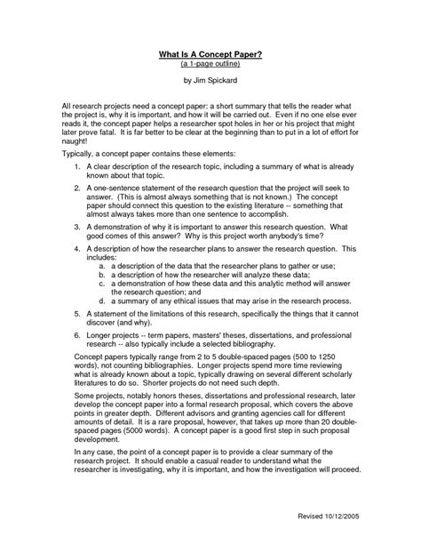 Sample concept paper for business. 006 Academic Research Concept Paper Sample ~ Museumlegs