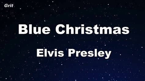 Karaoke♬ Blue Christmas Elvis Presley No Guide Melody Instrumental