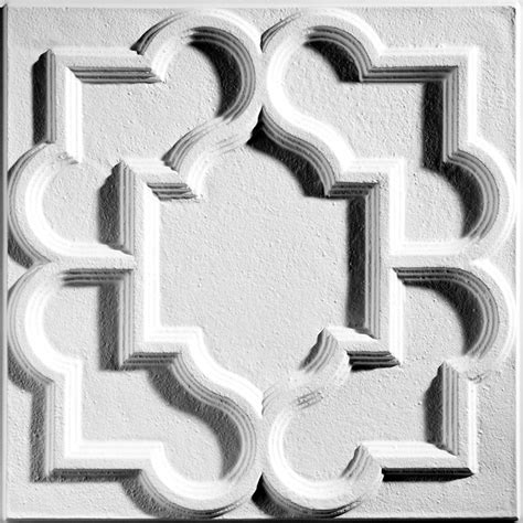 Victorian 24 X 24 White Ceiling Tiles