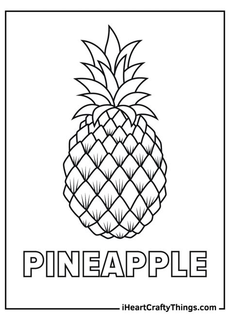 Free Coloring Pages Pineapple Coloring Pages