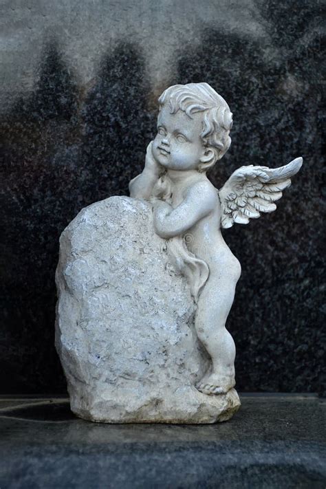 Little Angel Figurine On The Grave Stock Photo Image Of Death Grave