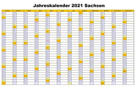 Wählen sie aus unserem sortiment und probieren. Jahreskalender 2021 Sachsen Mit Ferien und Feiertagen | The Beste Kalender