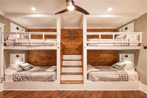 Bunk Ideas Lake House Interior Bunk Beds Built In Lake House Bedroom