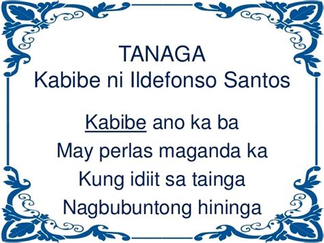 Everything in the reflect package assumes that you know what you are doing and many of the function and method. Kahulugan ng Tanaga ni Ildefonso Santos na Kabibe - Brainly.ph