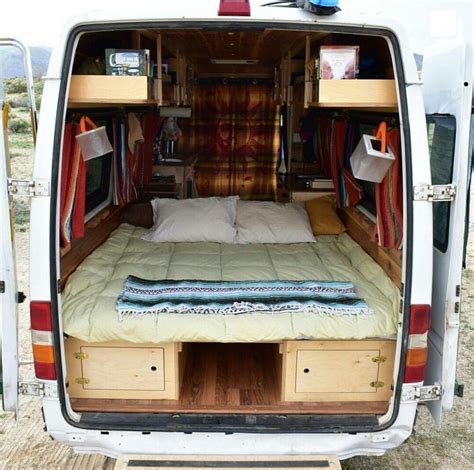 The quintessential creepy white van van, cargo vans are great for stealth camping and generally not being noticed. 27 DIY Minivan Camper Ideas | Van interior, Campervan interior