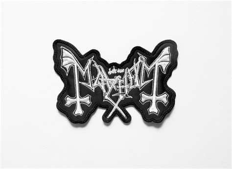 Mayhem Shaped Logo Embroidered Patch