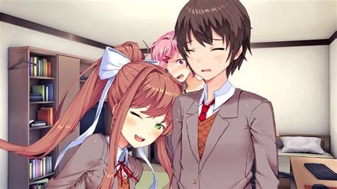 A Short Ddlc Mod Mc Is Kissing With Monika But Others Get Into The
