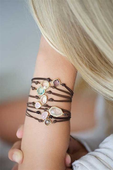DIY Handmade Wrap Bracelet For Women Leather Bracelet Fashion