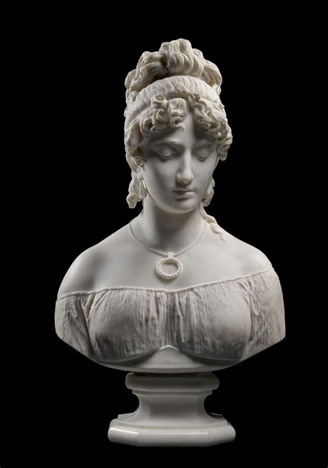 Antonio Tantardini Bust Of A Woman 19th And 20th Century Sculpture