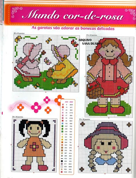 Ponto Cruz Infantil Menina