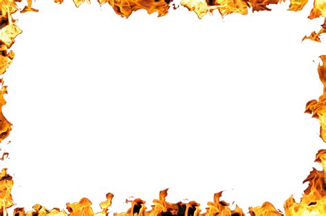 Flame Fire Clip Art Flame Border Png Download 904600 Free
