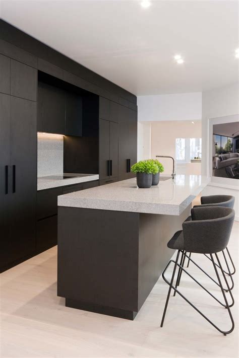 Even if your kitchen is small, you don't need to worry because. Matte Black Timber Grain - Contemporary - Kitchen - Sydney ...