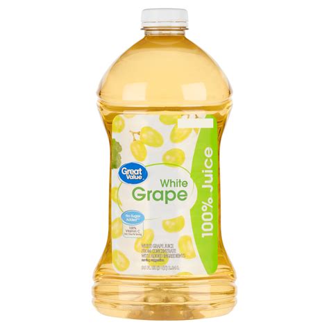 Great Value White Grape 100 Juice 96 Fl Oz