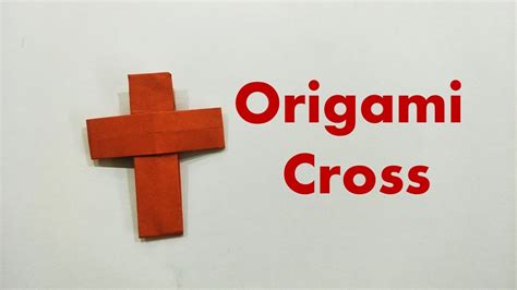 How To Make Origami Cross Youtube