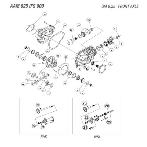 Gm 825 Ifs Front Axle Differential Parts Catalog West Coast
