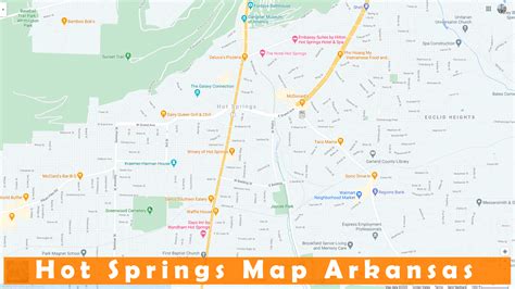Hot Springs Arkansas Map