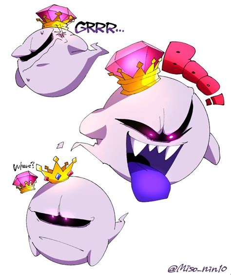 Super Mario Art With King Boo In