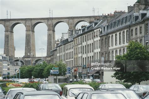 The Railway Viaduct In Morlaix Finistère Brittany France July