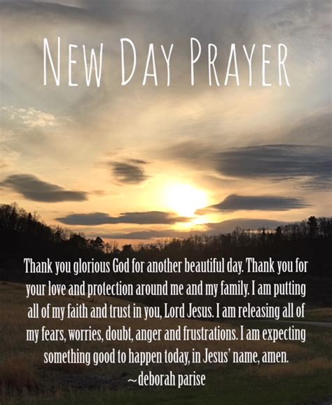Prayer For New Day Churchgistscom