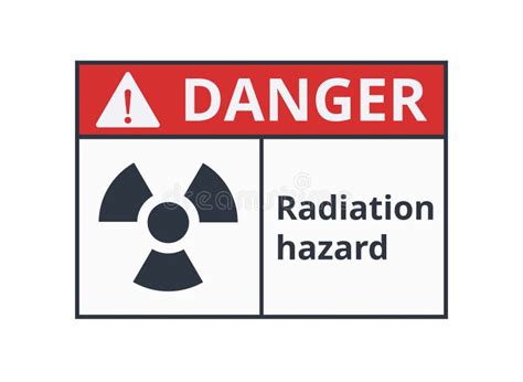 Danger Radiation Hazard Warning Sign Vector For Safety Signs And