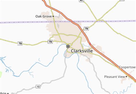 Mapa Michelin Clarksville Mapa Clarksville Viamichelin