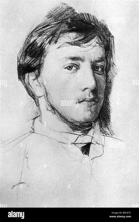 Reproduction Of Self Portrait By Russian Painter And Pencil Artist
