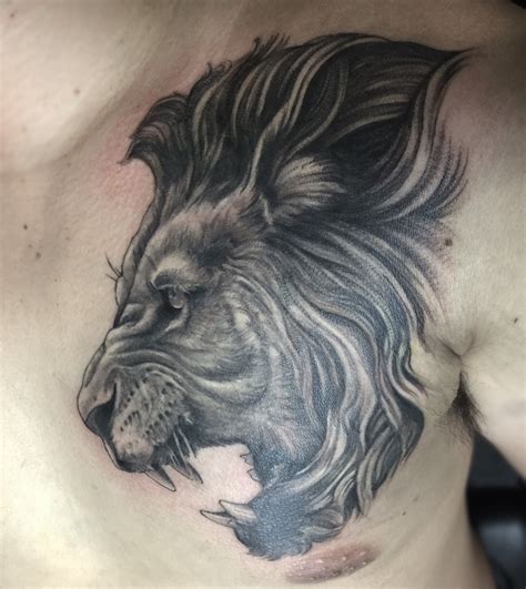 — Heart Of A Lion Tattoo Done By Eddie Lee At Ink