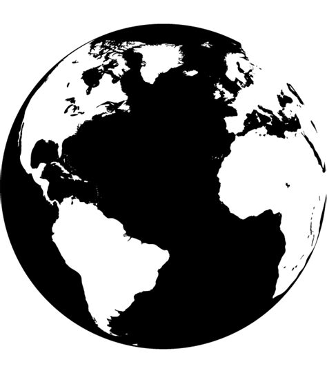 World Globe Map Clipart Black And White Globe Png Free Transparent 330