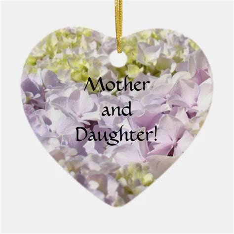 Mother And Daughter Ornaments Forever Hydrangeas Zazzle